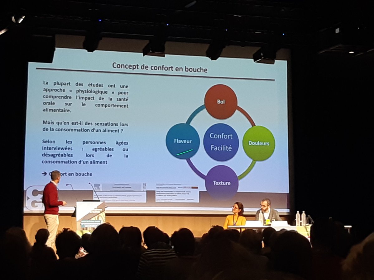 Michalski_MC's tweet photo. @GillesFeron @CSGA_DIJON @INRA_CEPIA #jfn2019 : importance de la notion de confort en bouche pour concevoir des aliments alliant plaisir et santé chez les séniors. Bravo Gilles pour ces travaux !
#lesjfn #nutrition #seniors https://t.co/p7cA7Uymw2
