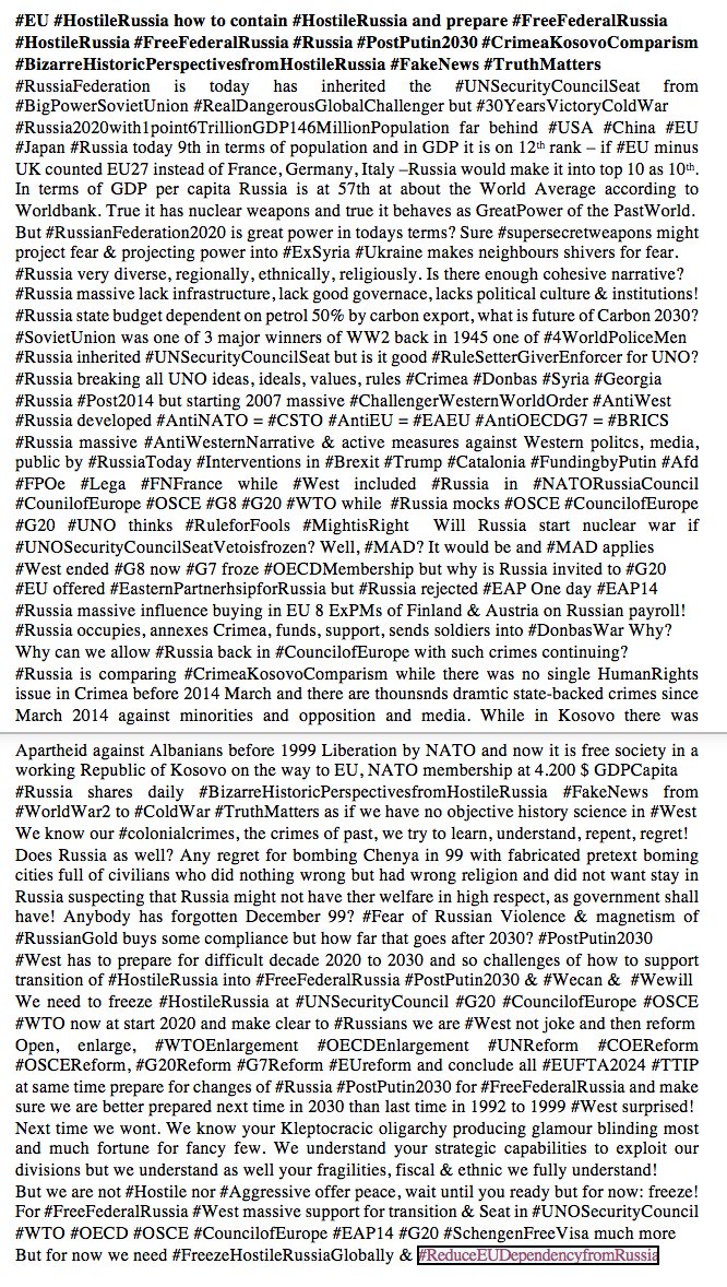 GunterFehlinger's tweet photo. @BeijingPalmer I call it #ColdWar2zerolight as #HostileRussia is much weaker than #SovietUnion in relation to #West but the concepts are the same, so is the road to victory. Unity of West and increasing the #ProsperityDifferential between #West and #HostileRussia while winning hearts and minds https://t.co/TnnrKcBAMw
