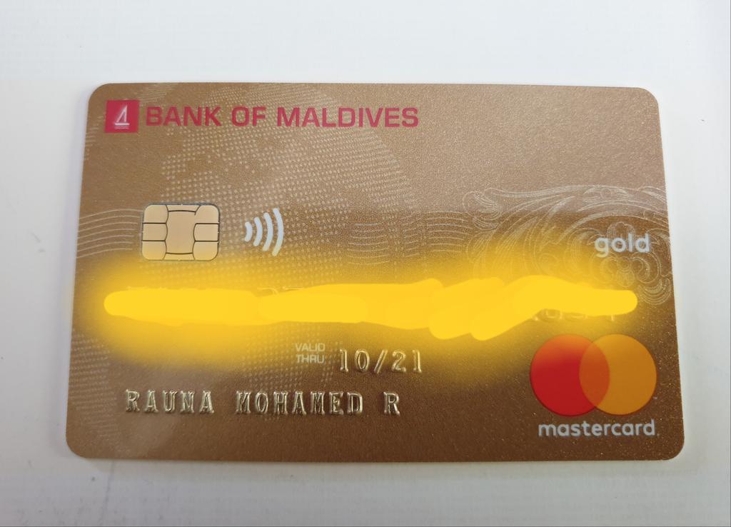 Thank you <a href="/bankofmaldives/">Bank of Maldives</a> for giving me my 4th card..
