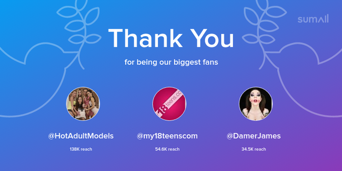 Our biggest fans this week: HotAdultModels, my18teenscom, DamerJames. Thank you! via https://t.co/Lnrg9rYkn1<a href="/tag/pillowdick"class="tags"><span>#pillowdick</span></a><a href="/tag/cutetoy"class="tags"><span>#cutetoy</span></a>