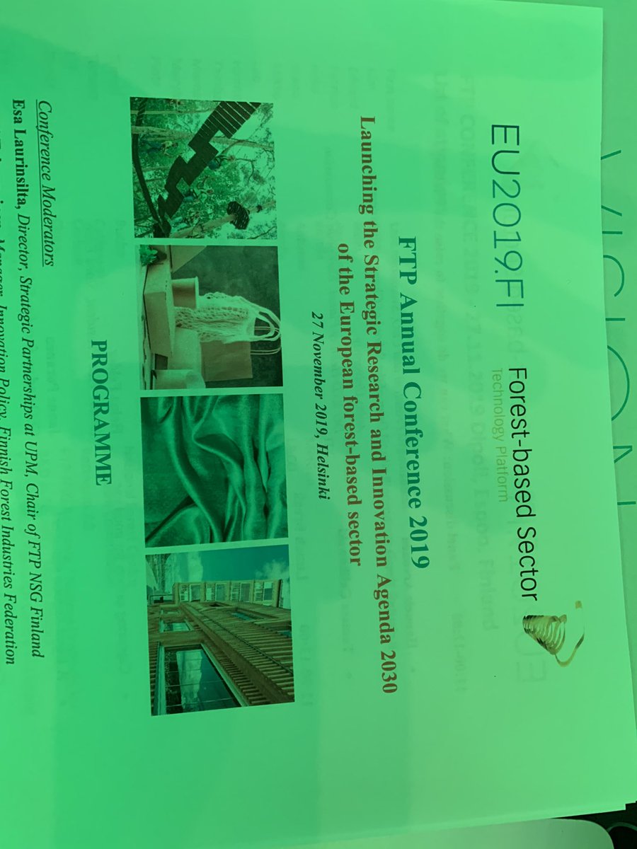 EUSTAFOR's tweet image. #Ftp2019 has just started in Espoo, Finland. @EUSTAFOR rich representation includes Hannele Arvonen of @sveaskog @DouglasKnox of @forestryls and confirms high #stateforests inrerest &amp;amp; support for #forest research and innovation @ForestETP