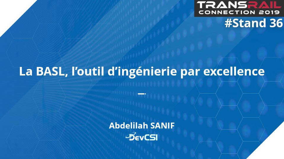 DevCSI_Systems's tweet image. 📣 Aujourd&apos;hui : #Conférence de @AbdelilahSANIF ! 
 ✔ Le sujet : La #BASL, l&apos;outil d’ingénierie par excellence !  

📆 Le 27 novembre 2019
🕕 12h00 - 12h30
 📍 Transrail Connection - Pavillon Dauphine, Paris

Un rendez-vous incontournable !

#DevCSI #BASL #SLI #ASL #conference