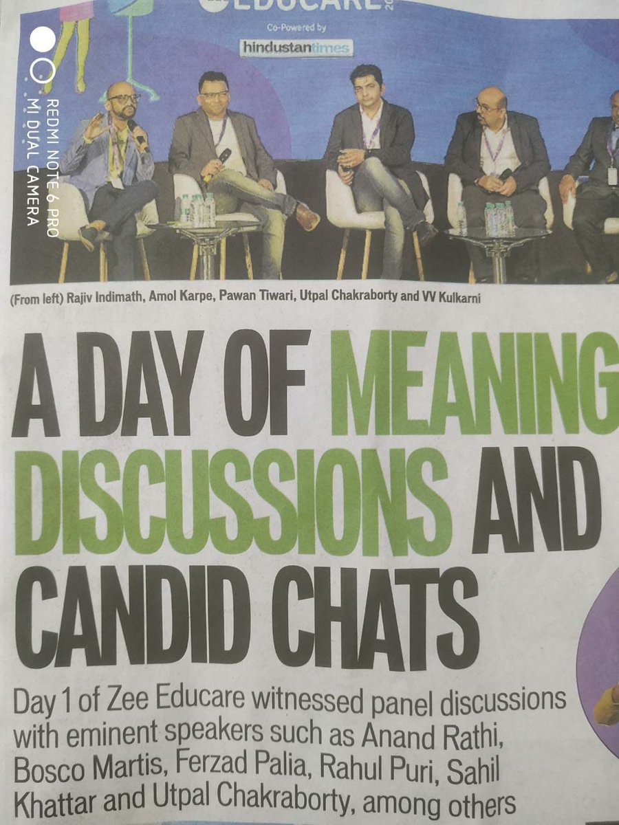 BotlabLlp's tweet image. BotLab Robotics participated in Zee education panel discussion on changing education trends. We spoke on &quot;Understanding the future of #ArtificialIntelligence&quot;. Amol Karpe - BotLab Robotics (Second from left)  #upgradingEducation #GettingFutureReady