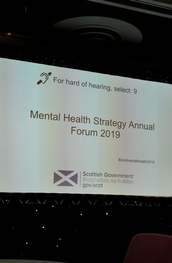 We have arrived at the Mental Health Strategy Annual Forum 2019!
#scotmentalhealth2019