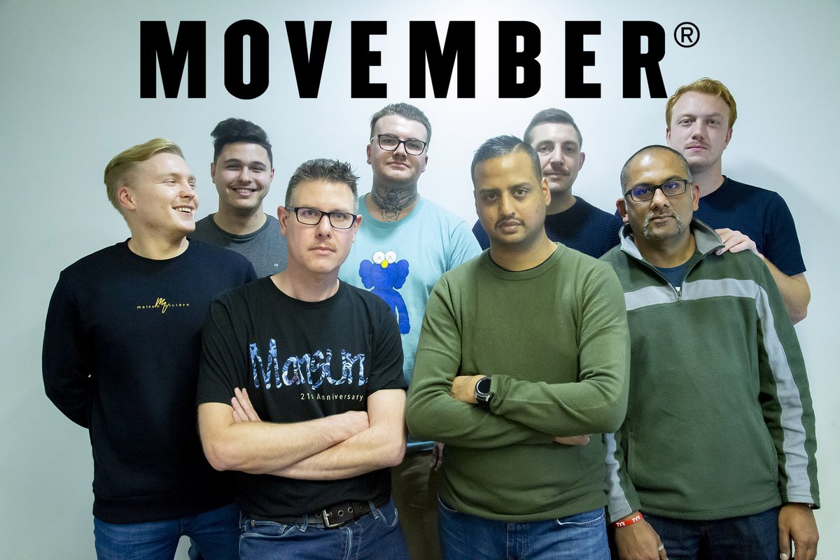 BradChuck's tweet photo. Immensely proud of the @CMSDistribution #LondonTeam who are taking part in @MovemberUK and raising some serious funds for #charity.
#Movember #slugliplife https://t.co/X6J03iG2pP
