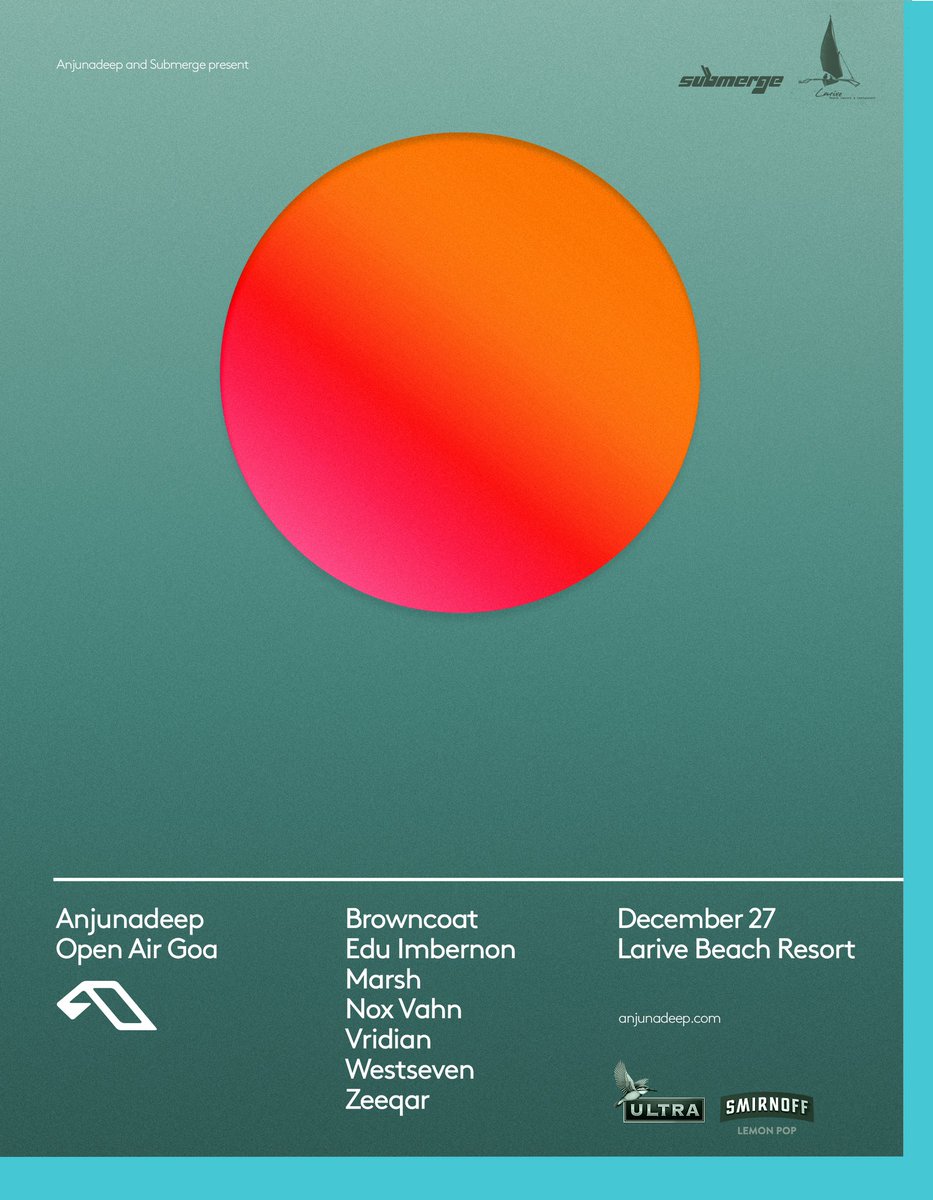 Full line up for <a href="/Anjunadeep/">Anjunadeep</a> Open Air: Goa!! 🌈😉🙃🌊

Grab your tickets: submerge.in/event/anjunade…