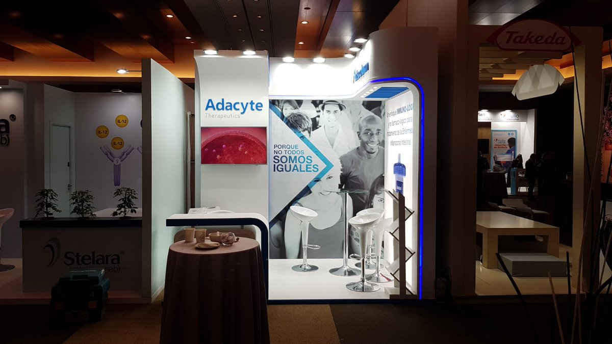 Adacyte Therapeutics ha confiado en Punta Alta para el diseño y construccion de su espacio para la XXX Reunión Nacional de GETECCU. ¡Seguimos!