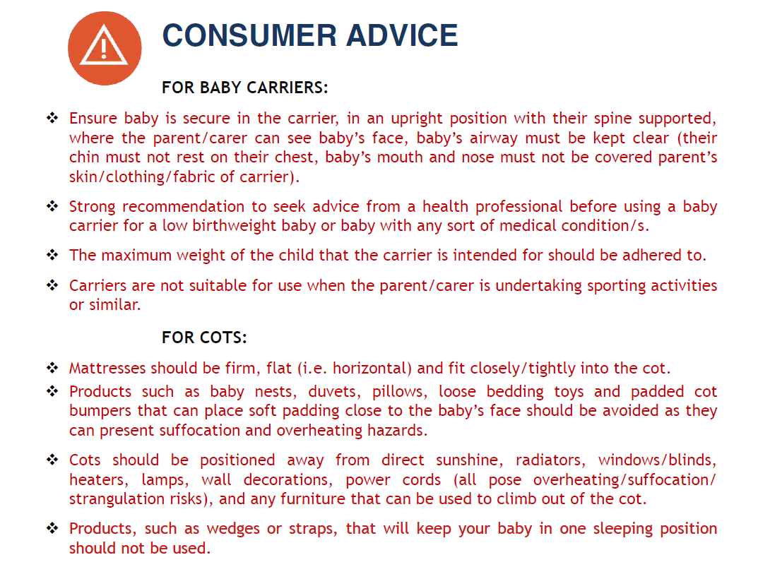 PROSAFE_ORG's tweet photo. The #ChildCare Articles activity of #JA2016 prepared consumer advice on how to safely use baby carriers & cots to protect our most vulnerable #consumers from getting injured.
It also reveals the activity testing and inspection results https://t.co/fcMOvvtJWV
#WorldChildrensDay https://t.co/ChRgDEz43d