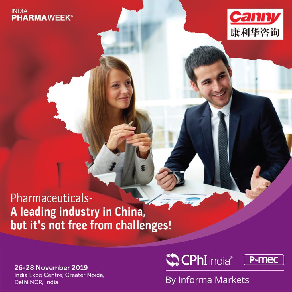 IndiaPharmaWeek's tweet photo. Dennis Lee of Beijing Canny Consulting will share the major challenges and the opportunities of launching drug products in China and give us an overview of the growing pharmaceutical market in China!

#PharmaFam #CPhIIndia #Market #Opportunities #PMEC #PharmaWorld #IPW2019 https://t.co/AvEQKVljv5