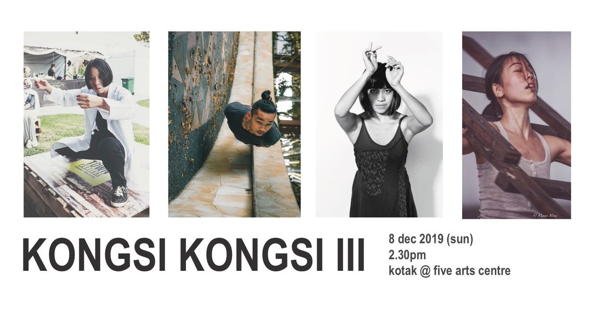 FiveArts's tweet photo. @sweetnlowling @chewkinwah @LeyshaSenyum @chihohoho @54joules @twt_seni @twt_filem_adm @ttdiTV @januarylow 3rd event at Kotak TTDI in Dec is 'Kongsi-Kongsi III': sharing session by Malaysian dancers going overseas for opportunities. Features SueKi Yee, Lim Pei Ern, Silver Yee & Hwa Wei-An.
Free entry, organised in partnership w MyDance Alliance. https://t.co/2NUD8TgNcy https://t.co/b4KfhIBz5j