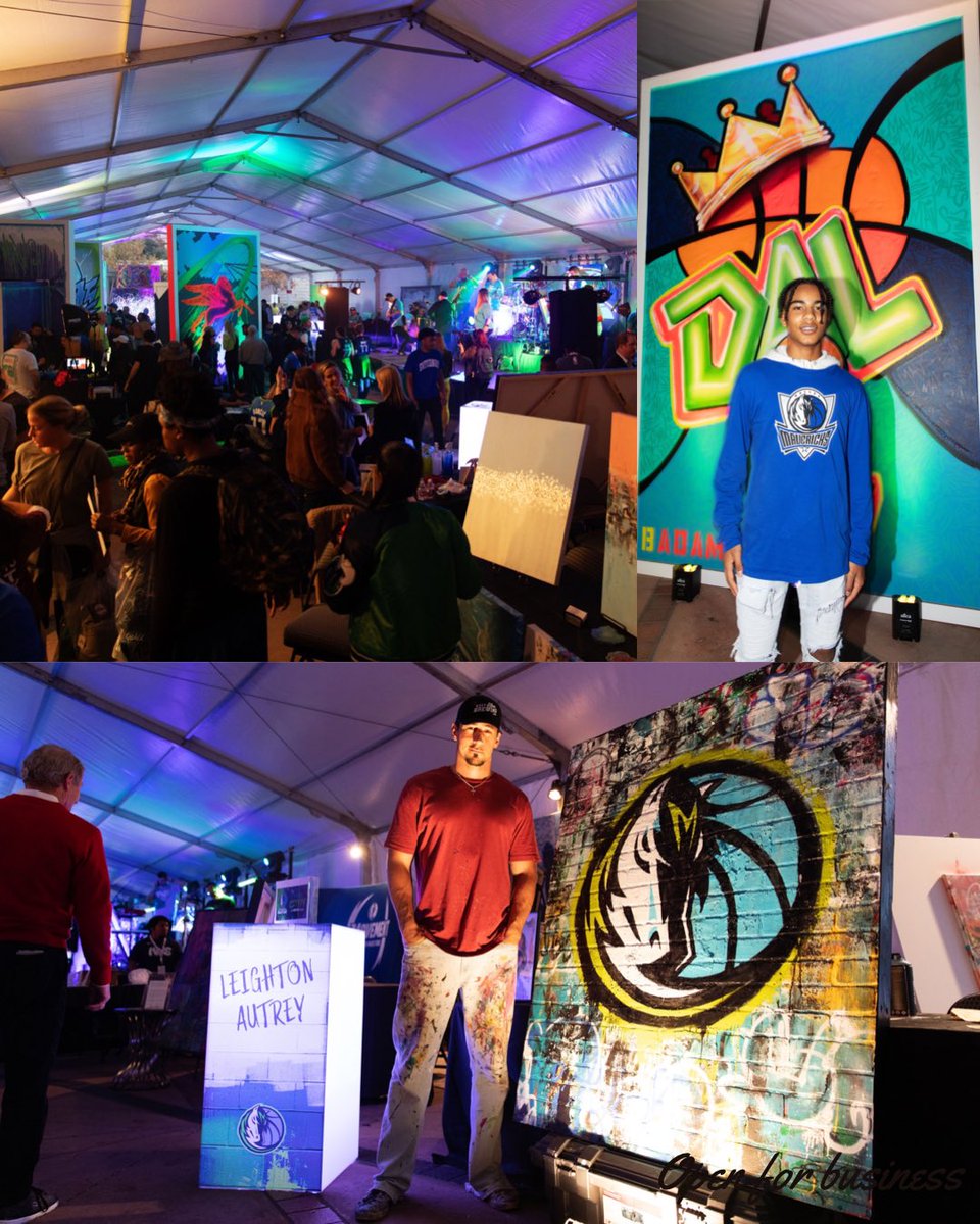 MavsCare's tweet photo. 📸: @DallasMavs Art + Basketball 

#MAVSCITY | @drpepper https://t.co/J4eqZbmelO