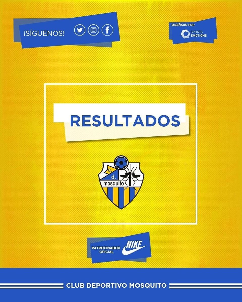 CDMosquito1973's tweet photo. Si no sabes cómo quedó tu equipo este fin de semana no te preocupes. ¡Aquí tenéis los resultados del pasado fin de semana!
#CDMosquito #ElAmarilloestadeModa 💛💙 https://t.co/Bz4SEgvVaA