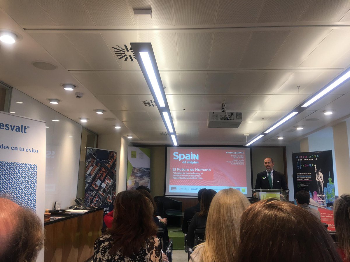 Gesvalt's tweet photo. Arranca #meetupMIPIM de @meridiana_es. Listos para la jornada "El Futuro es Humano", en torno al papel de las ciudades y el impacto en sus habitantes.
@MIPIMWorld @Gesvalt @IberianProp @HoganLovellsES
@spanishproptech @mdemiguels https://t.co/8XSWLnGPhd