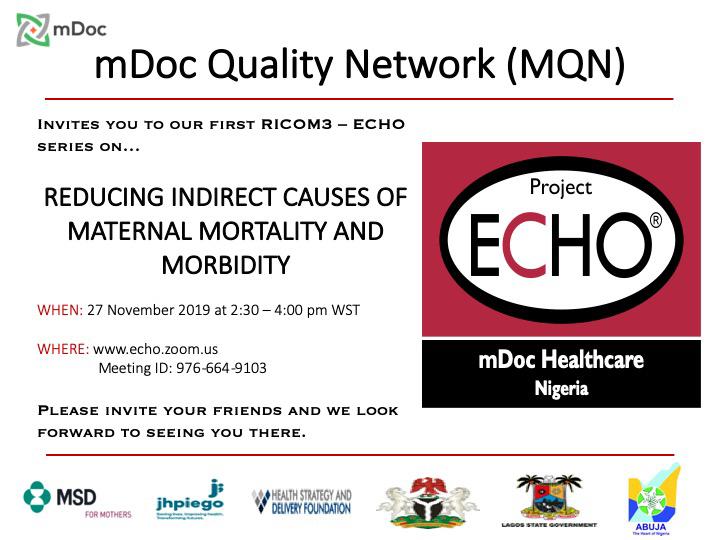 _mdoc's tweet photo. We're kicking off our first "Reducing Indirect Causes of Maternal Mortality and Morbidity" ECHO! Today we're talking about obesity & hypertension! Learn from the virtual multi-disciplinary team and #obesity expert today. Join us each month! #projectecho #moveknowledgenotpeople https://t.co/OPcP3Mp0sM