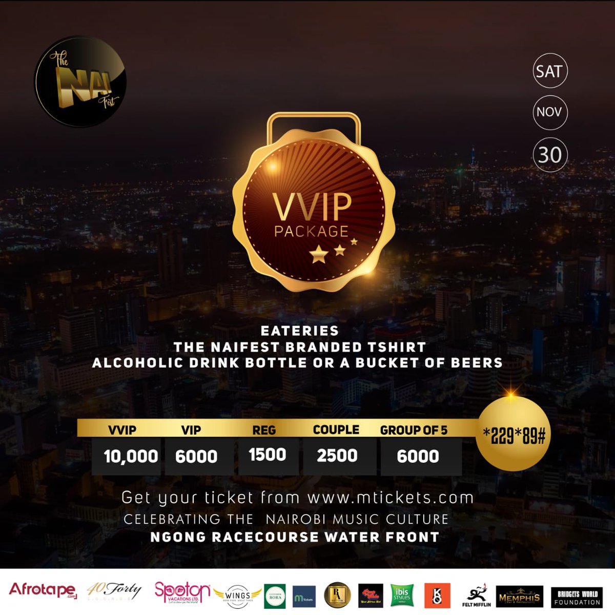 MarciaMuthoni's tweet photo. Hey the VVIP package comes with a lot of surprises....buy your tickets today and enjoy those surprise
#TheNaiFest 
#twatwa 
@thenaifest 
@bridgetachieng 
@MarciaMuthoni 
@Goldenboy_254 
@RonnGaya https://t.co/TTUTPUdxgK