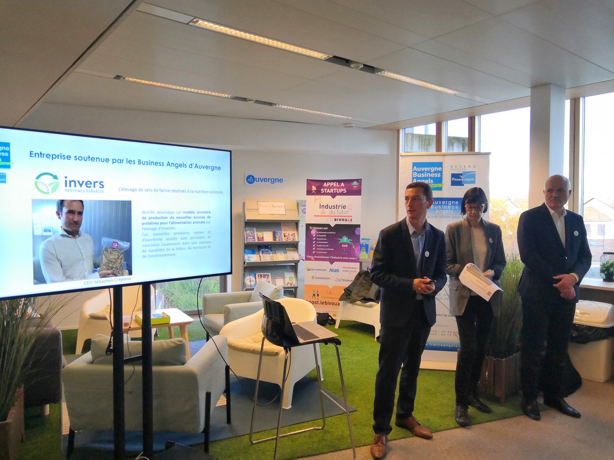 #startup #insecte #businessangel <a href="/Invers_fr/">Invers</a> exincubée <a href="/SquareLab_ESCC/">SquareLab ESCClermont</a> mise à l honneur par Auvergne Business Angels. Vous pouvez soutenir cette startup sur domecrowd.fr/projets/invers…
