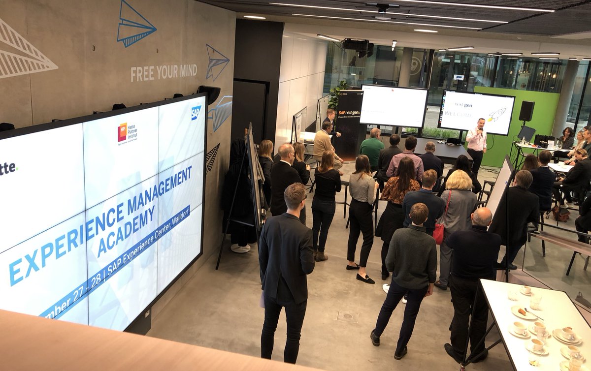 AnnaWypior's tweet photo. Welcome by @MichaelFromUA of the audience attending the 2-days workshop on #experience #Management 🇩🇪 and introducing @SAPNextGen program wide portfolio from teaching &amp; student projects to meetups, conferences and much more. https://t.co/hRJ5uVXiJH