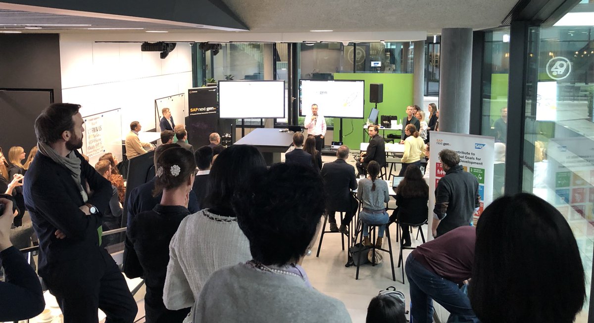 AnnaWypior's tweet photo. Welcome by @MichaelFromUA of the audience attending the 2-days workshop on #experience #Management 🇩🇪 and introducing @SAPNextGen program wide portfolio from teaching &amp; student projects to meetups, conferences and much more. https://t.co/hRJ5uVXiJH