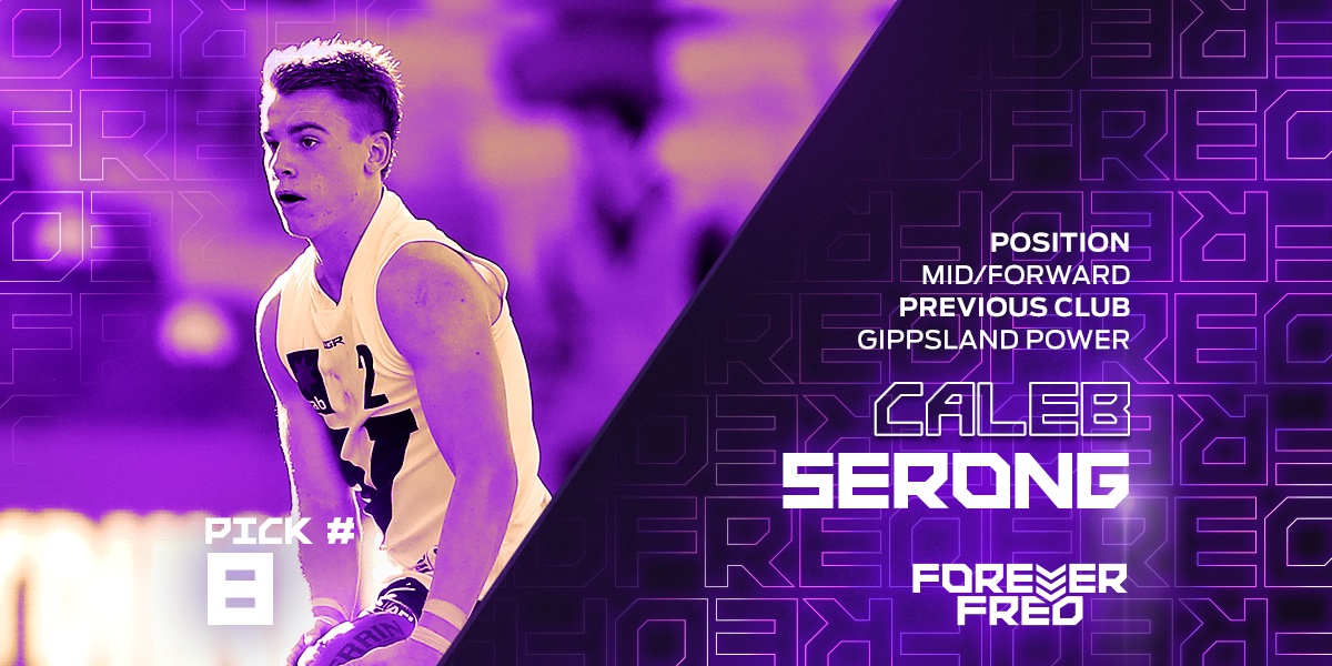 freodockers's tweet photo. Pick 8⃣ is locked in. Welcome to Freo Caleb! #AFLDraft #foreverfreo https://t.co/yrcMPND7YR