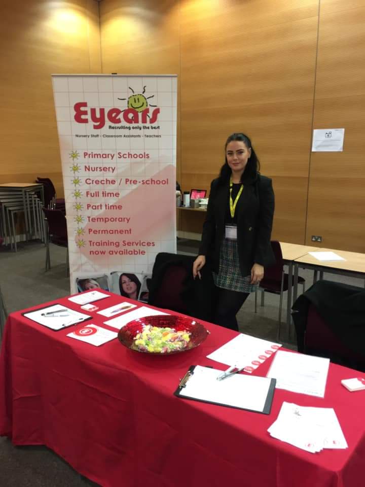 Today Jennie and Zara are at Birmingham City University - Early childhood studies meet the employer event. It should be a very exciting day!! Come and meet us between 9am - 12pm #bcu #childcare #eyears #Birmingham