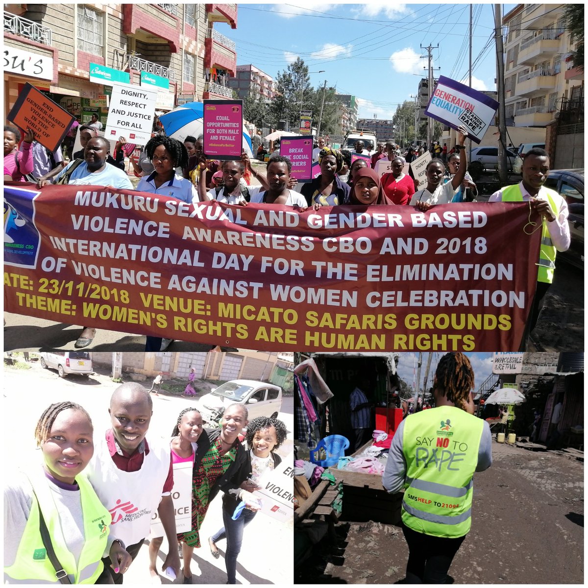 We all need to be safe from any form of violence! Men, women, boys and girls it's all their responsibility to make this world a better place! #EndGBV #16Days <a href="/RMkabana/">roselyne mkabana</a> thank you for your support Madam, you're great!