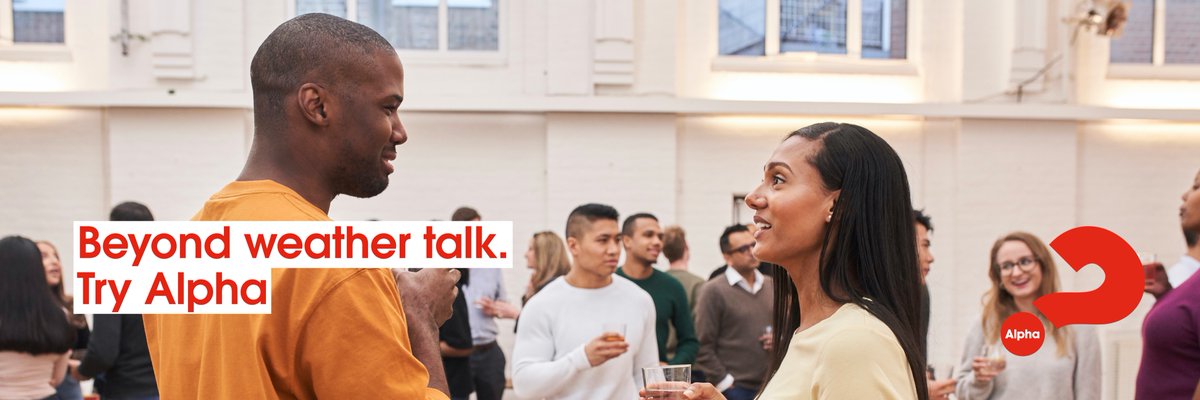 Do you get bored of talking about the weather? Got bigger questions to ask? Then we'd love you to #tryalpha

Go to: www.stpaulscheltenham/about-us/alpha to sign up.