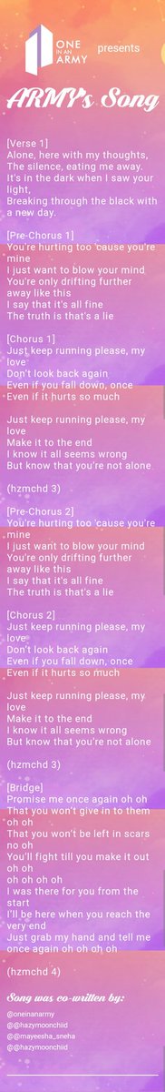 workhardera's tweet photo. ARMYs made this song together! 💜 @OneInAnARMY,  You are the best Twitter account to exist ever!!!!!!!!!!!!
💜💜💜💜💜💜💜💜💜💜💜💜💜

 #HomeWithJimin #ARMYsPromise https://t.co/S1AhKaXAn3