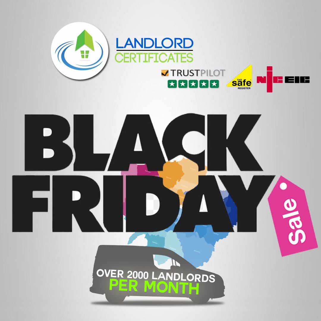 Landlord Certificates BLACK FRIDAY SALE IS HERE! Book online to receive over 60% OFF on Gas safety’s inspection, electricals and a bunch more!
