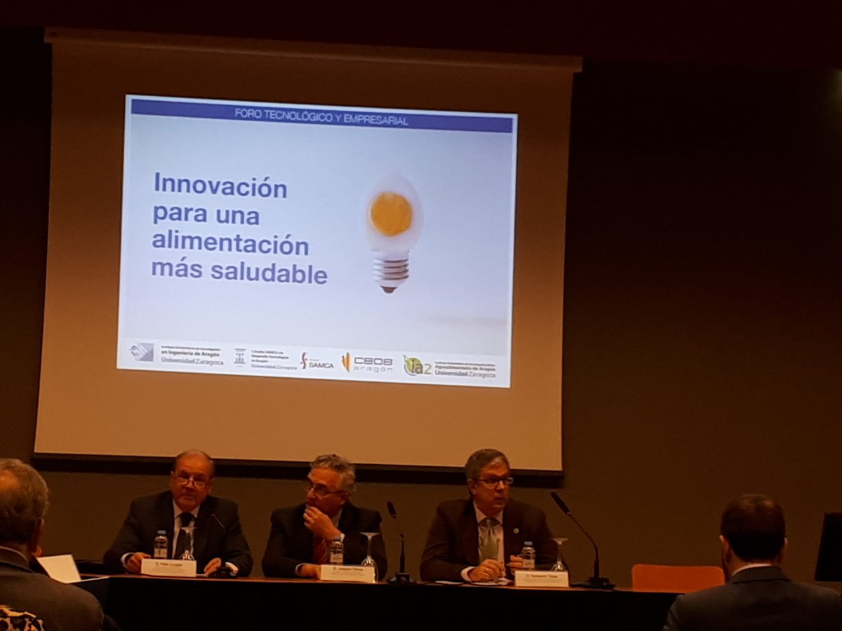 inbiotic_esm's tweet photo. Hoy en el foro tecnologico y empresarial para la "Innovacion para una alimentación más saludable". Jornada organizada por @I3Aunizar, @CEOEAragon y #catedraSAMCA https://t.co/oJxhAXRiaQ