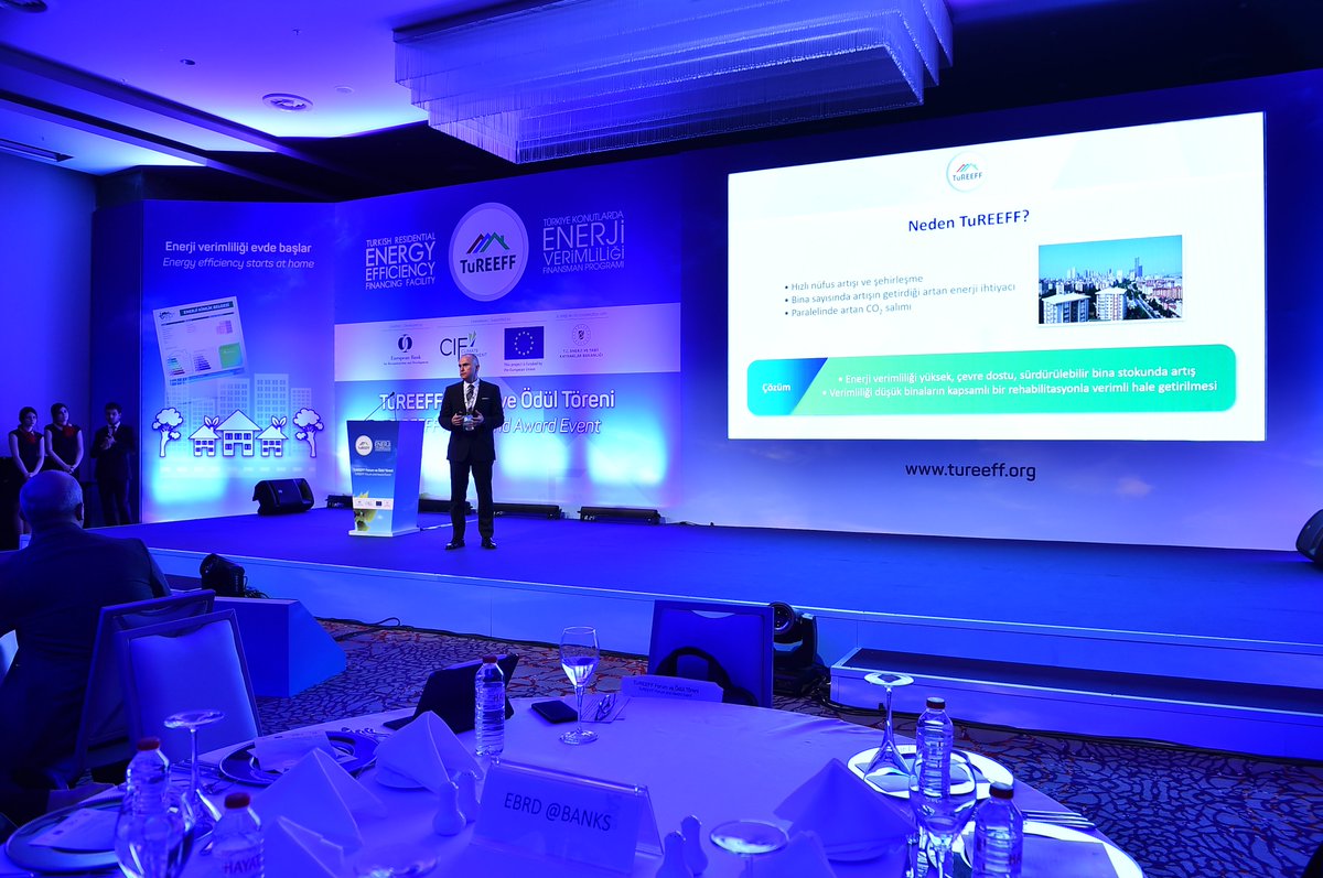 Stantec's tweet photo. This week, our team celebrated the achievements of @EBRD’s #TuREEFF project. @sarioglu_murat: "An unprecedented number of projects financed through local banking partners have had a profound effect on increasing #energyefficiency in #Turkey ’s residential sector." #StantecProud! https://t.co/Lpg91FZGrv