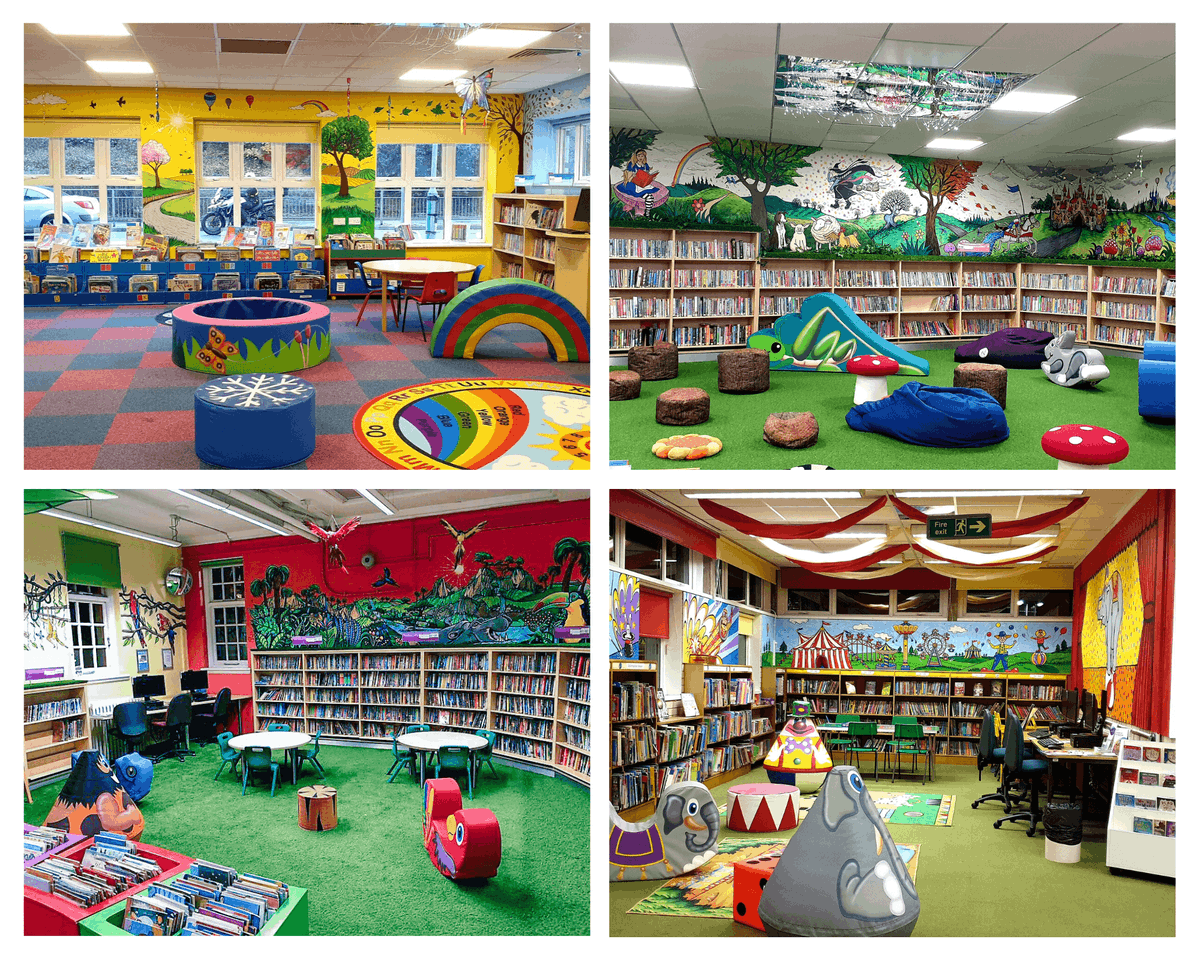 MertonLibraries's tweet photo. Have a look at our new children's sensory areas! Each library has a unique theme, sensory equipment and books for children with special educational needs &amp; disabilities (SEND). We also have a programme of SEND events, for more information: https://t.co/0ZFBVPEs2p @Merton_Council https://t.co/hI8Fp7wVm6