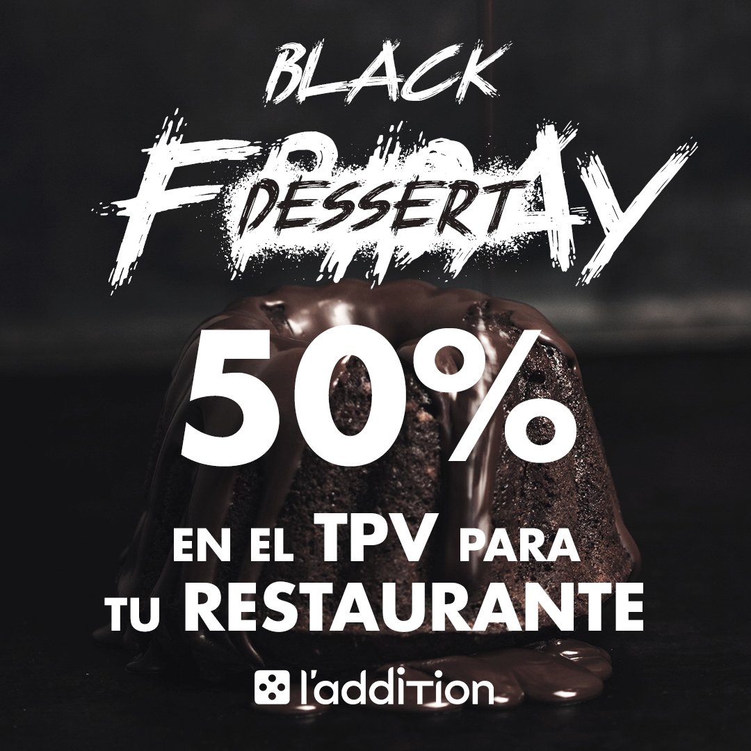 Laddition_Es's tweet photo. ¿Black Friday? ❌
¡Black Dessert! ✅

Hay algo más delicioso que un coulant de chocolate y es... ¡El mejor descuento del año! Tu tpv para restaurantes ahora al 50% #BlackFriday

Oferta exclusiva por #BlackFriday: https://t.co/Y8rJXmtJ4z https://t.co/vCjT2YoJOl