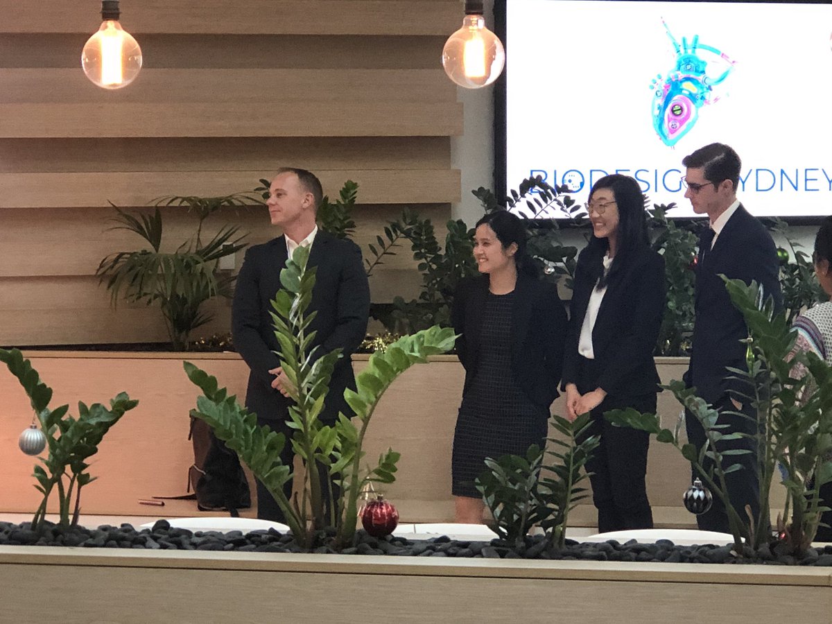 SydneyResearch's tweet photo. Winners @ #Biodesign 2019 tonight team #Nephrogen ๐๐ Congrats to them and the hard work they put in in designing their concept. Looking forwarding to seeing the next steps on their prototype journey #innovation #commercialisation #collaboration #teamwork https://t.co/aEevALpxMV
