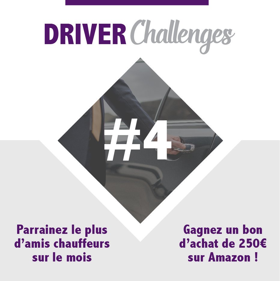 box_driver's tweet image. Chauffeurs, relevez nos Driver Challenges !
Défi #4 : tous les mois, le chauffeur qui parraine le + d'amis chauffeurs gagnera un bon d'achat de 250€ sur Amazon ! C'EST PARTI ! Rendez-vous sur driver-box.com #driverchallenges #vtc #taxi #chauffeurs #driver