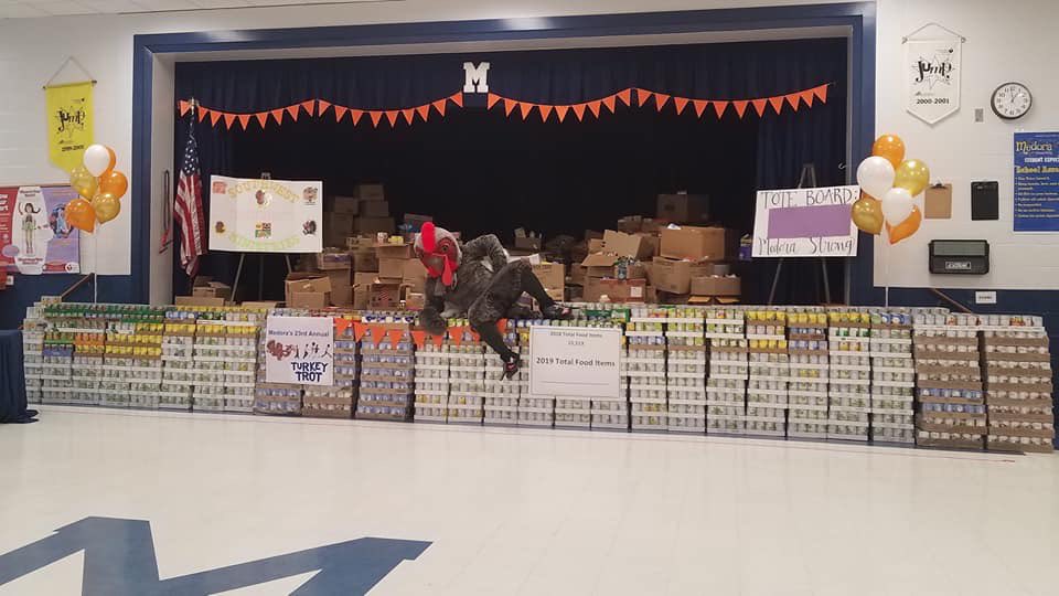 PrincipalPalme1's tweet photo. Thank you to @wave3news for sharing our story about our Annual Turkey Trot and to Dawn Gee for her organizationโs generous donation. #southendstrong #MedoraMagic https://t.co/sChLw6oQSX