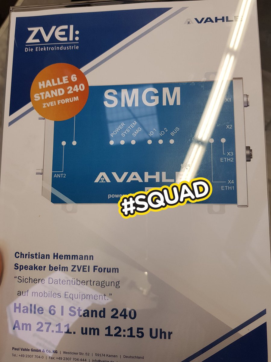 Do not miss our colleague, christian, who will refer about our latest safety control technology at @ZVEIorg forum at @spsmesse