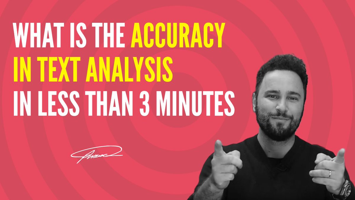 What is the accuracy in text analysis in less than 3  minutes
