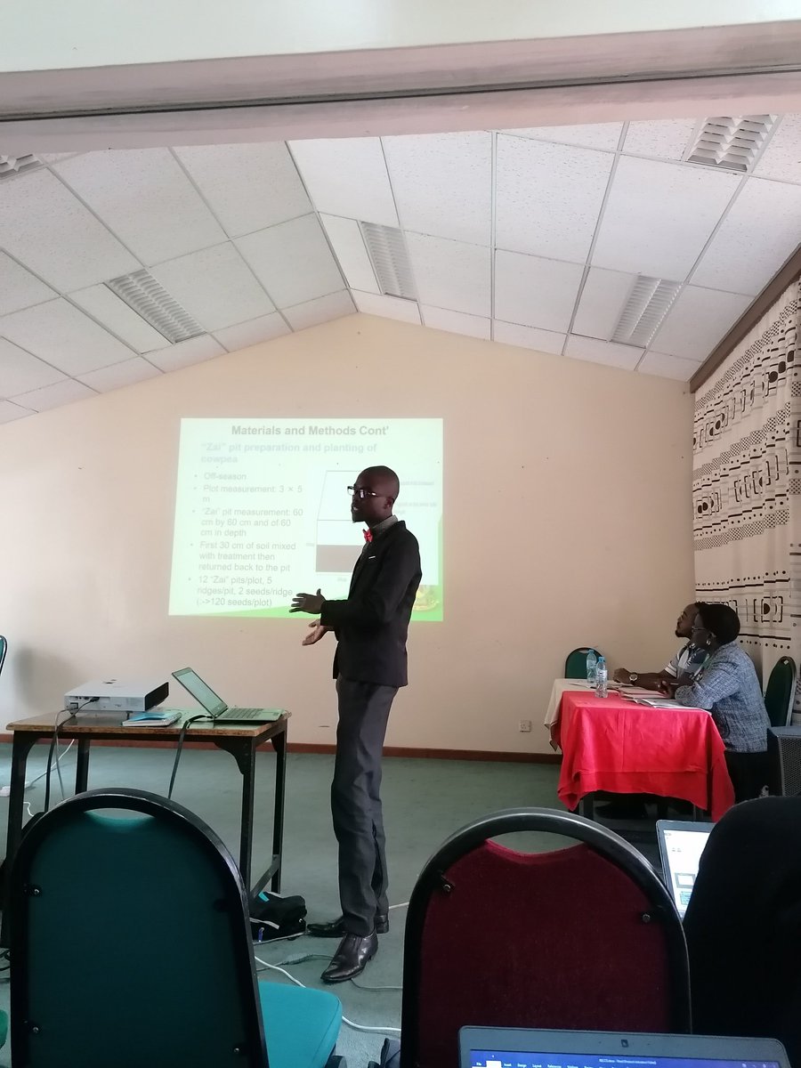 Soil is as important as the agricultural inputs and climate when it comes to production.

Silas Oduor a researcher presenting a proposal on soil moisture. 
 <a href="/CESAAM_EGERTON/">CESAAM Egerton</a>
#CESAAMSummerSchool2019