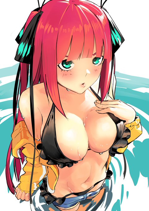 廣田恵介さんがTwitterに投稿した中野二乃(五等分の花嫁)のイラスト。