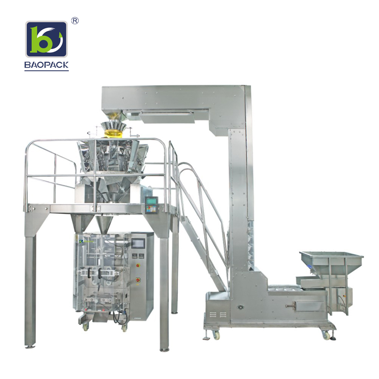 baopackmachine's tweet image. BAOPACK designs BAOPACK Automatic Nitrogen Flushing Vertical Pouch Form Fill Seal Snacks Puffed food Potato Chips Packing Machine CB-VP42 to allow you enjoy using it. #automatedpackagingmachine #packagingmachinesuppliers #verticalpackagingmachine
