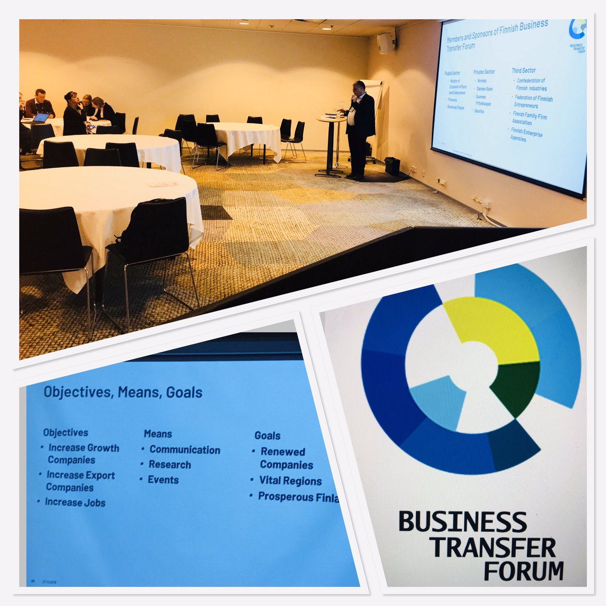 Transeo_asso's tweet photo. Transeo Member Mika Haavisto from @suomenyrittajat sharing good practice of Business Transfer Forum today in business transfer MasterClass at #2019Smeassembly @MiraKontkanen 👍👍 https://t.co/ZB1EfSZEpU