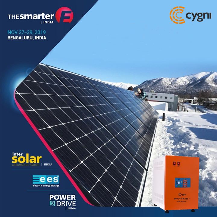 cygni_energy's tweet photo. Cygni Energy CEO Venkat Rajaraman and AVP Vipul Kumar Jain, are speaking at The Smarter E India conference on 28th November 2019 at Bangalore International Exhibition Centre. #IntersolarIndia #thesmarterEIN #eesIN #Power2DriveIN https://t.co/1PTKb3SN6J