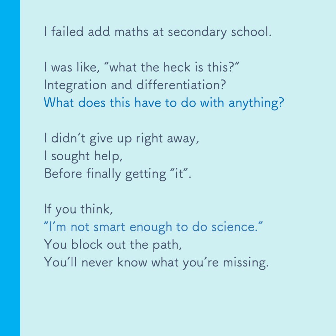 20. Kee Onn, an Experimental Fluid Dynamicist.“I failed Add Maths in sec sch, but I didn’t give up right away, and I got “it” in the end. If you tell yourself”I’m not smart enough to do science.” You May be blocking out your own path before you even tried.”