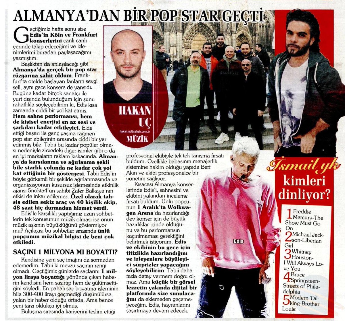 Almanya konserinin Hakan Uç değerlendirmesi . 
#5nokta4 #edis
