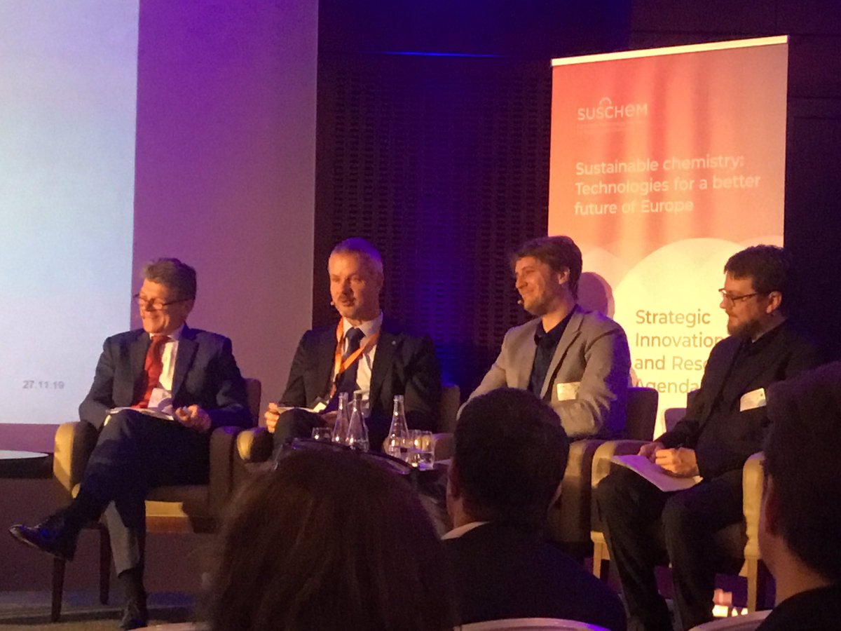 SusChem's tweet photo. At #SusChem2019 @MMens CEO of @cefic encourages everyone to read #SIRA2019 “It is full of gems” and describes a “wealth of solutions” that #EU #chemicalindustry can provide for a truly #sustainable future. https://t.co/7x5K1gnrQd