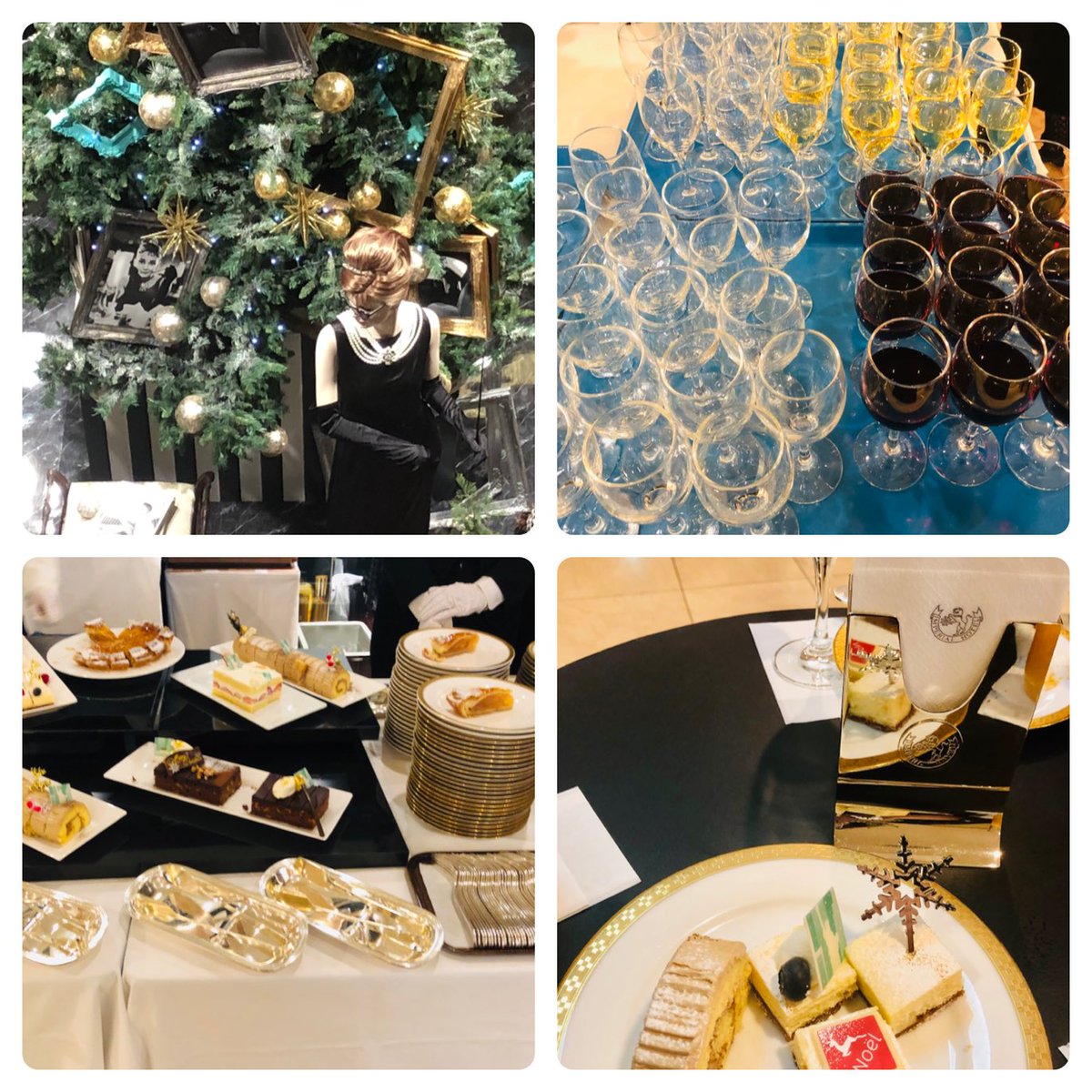 ブーちゃん 本日 帝国ホテルプラザのクリスマスパーティーに参加させて いただきました 今年のドレスコードは黒です 帝国ホテルプラザ オードリーヘプバーン