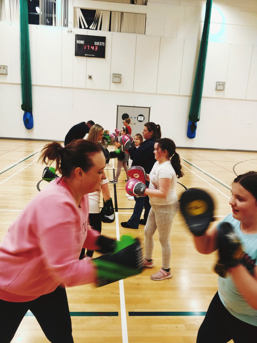 When children and parents are active together, the results are a fun filled 90 minutes, improving our health, mood and well-being. 

Both children and parents showcasing their superb boxing skills!!