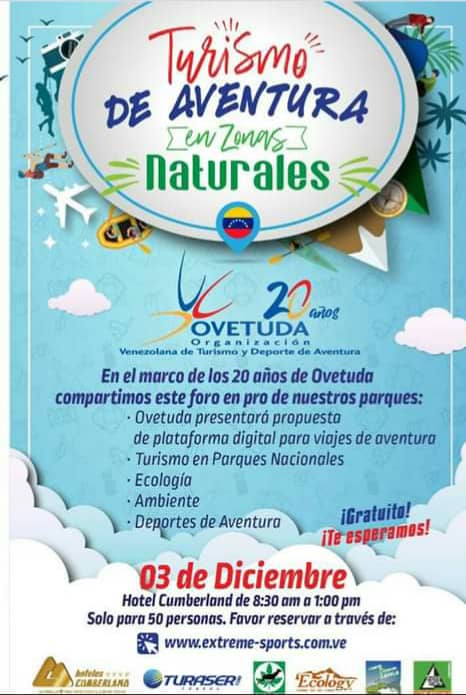 alfredoautiero's tweet image. Una verdadera oportunidad para enterarte como va la "movida" en el Turismo de Aventura.
@ovetuda en sus 20 años te invita... ¡Y es GRATIS!