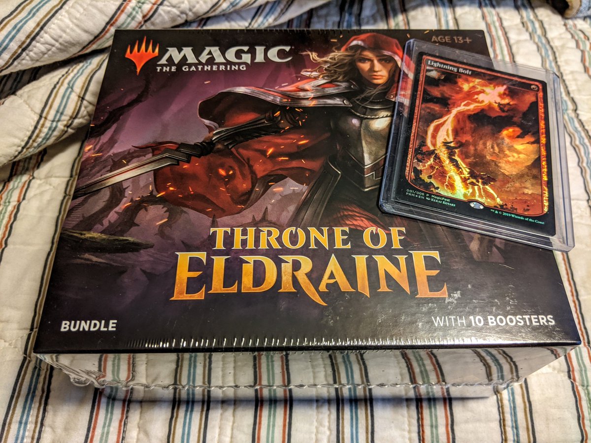 Deathsie's tweet photo. Thanksgiving-away time! 🦃  TY to @TheFiddyshades providing the merch 🥰

🦃 GP Vegas playmat
🦃 Magicfest Dallas playmat
🦃 ELD Bundle: 10 boosters + more
🦃 Foil Promo Lighting Bolt

🔃 Retweet and follow to enter! 1 winner randomly selected end of Thanksgiving (midnight PST) https://t.co/9x06n397qL